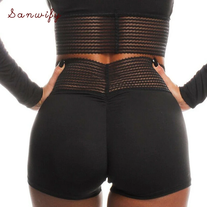

Sexy Yoga Shorts Women Sports Wear Fitness Short Shorts Skinny Push Up Gym Clothing Solid Color Breathable Flex