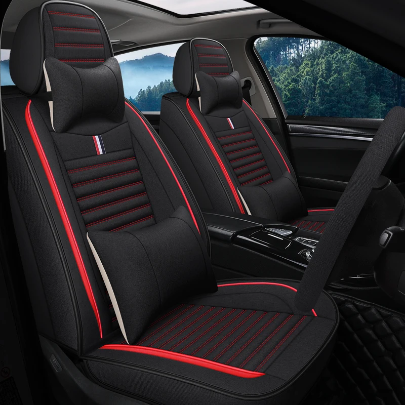 Чехлы на автомобильные сиденья из льняного волокна с полным покрытием чехлы для