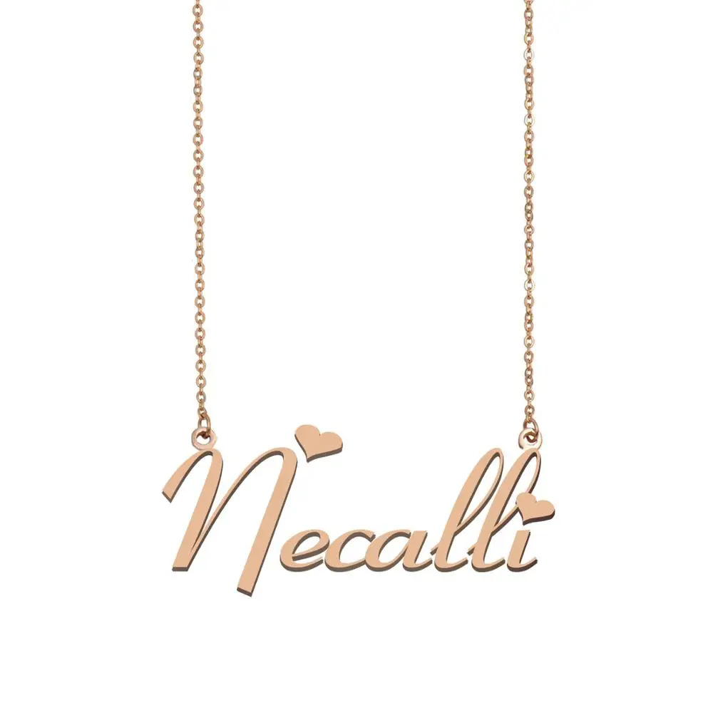 

Necalli Name Necklace , Custom Name Necklace for Women Girls Best Friends Birthday Wedding Christmas Mother Days Gift