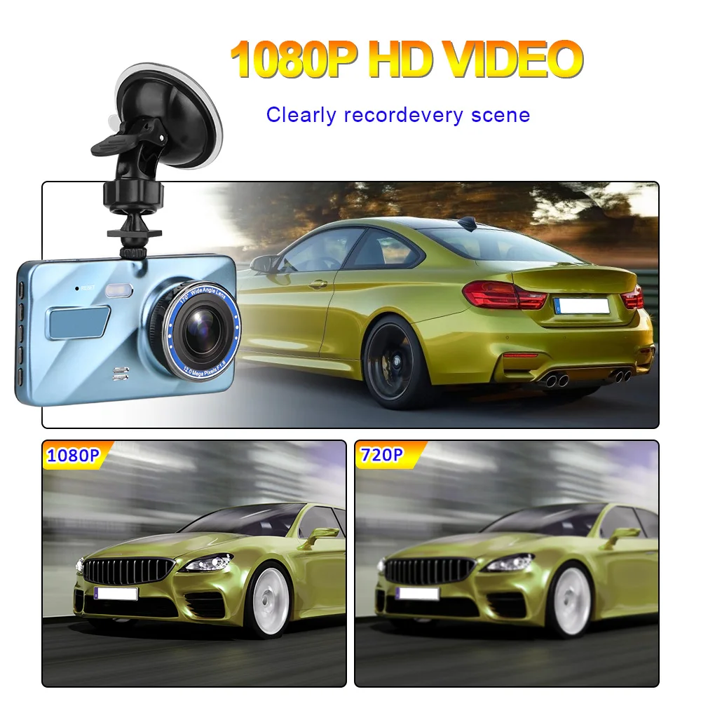 Цикл Запись Ночное видение Dash Cam 3 6 &quotHD видео Регистраторы Видеорегистраторы для