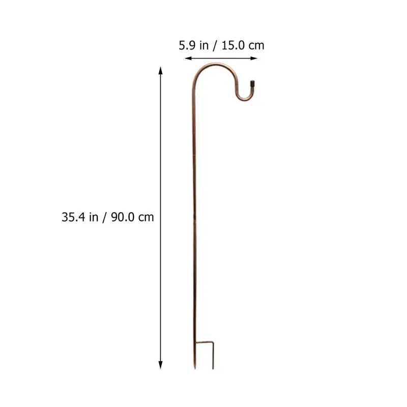 

2pcs Garden Flowerpot Stand Outdoor Plant Ground Hook Garden Lawn Pole Holder