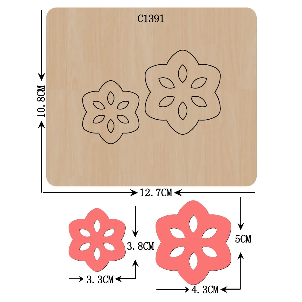 

Новые серьги, подвесные деревянные штампы для скрапбукинга, искусственные Вырубные штампы разных размеров