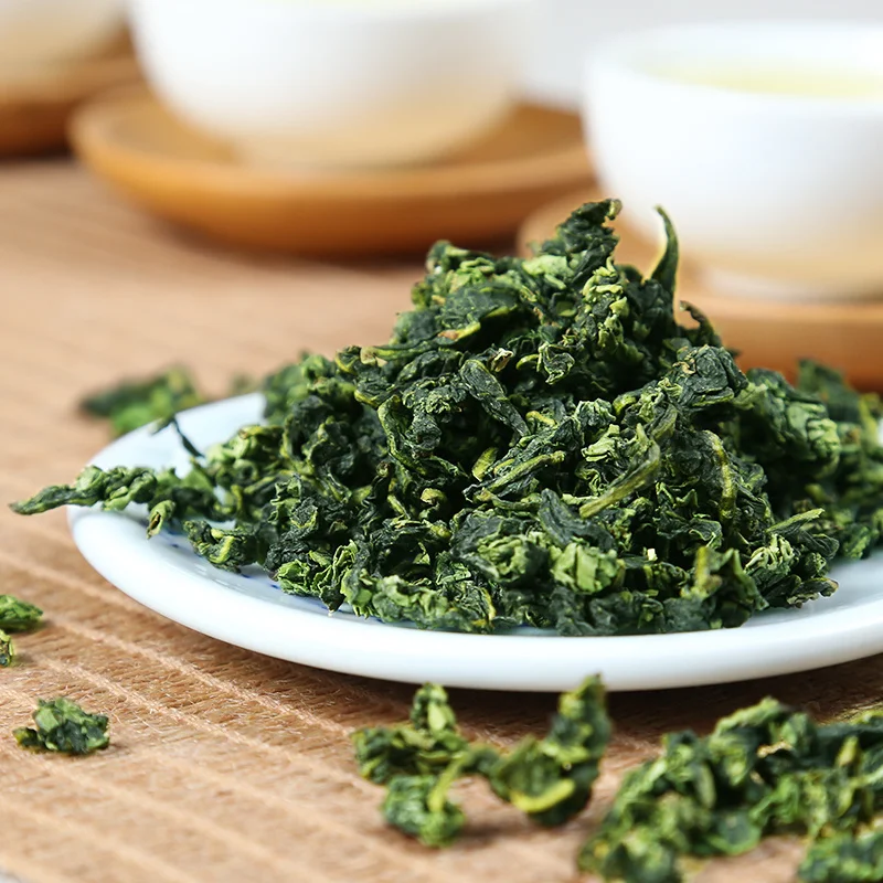 Китайский зеленый органический 1725 Чай Anxi Tie Guan Yin А + заваренный много раз еще с