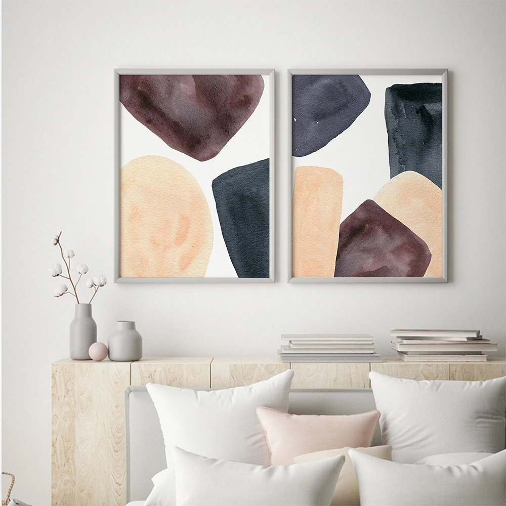 

Scandinavian Wall Art Abstract Colorful Geometric Canvas Painting Modern Poster and Prints Pictures for Living Room Home Decor