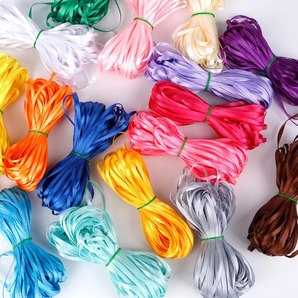 Атласные ленты Grosgrain 3 мм для свадьбы дня рождения украшения поделок открыток |