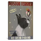 Настенные художественные картины HD Dog Ice Boston Terrier веселые принты постеры домашний декор холст картины модульные без рамки для гостиной