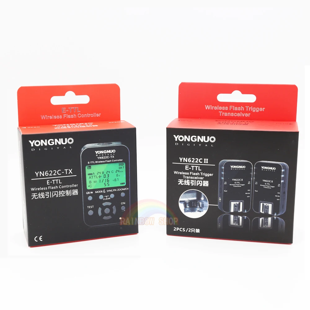 3in1 Wireless Flash Trigger Receivers Yongnuo YN622C + YN622C-TX E-TLL Transceiver for all Canon YN685 YN600EX-RT II | Электроника