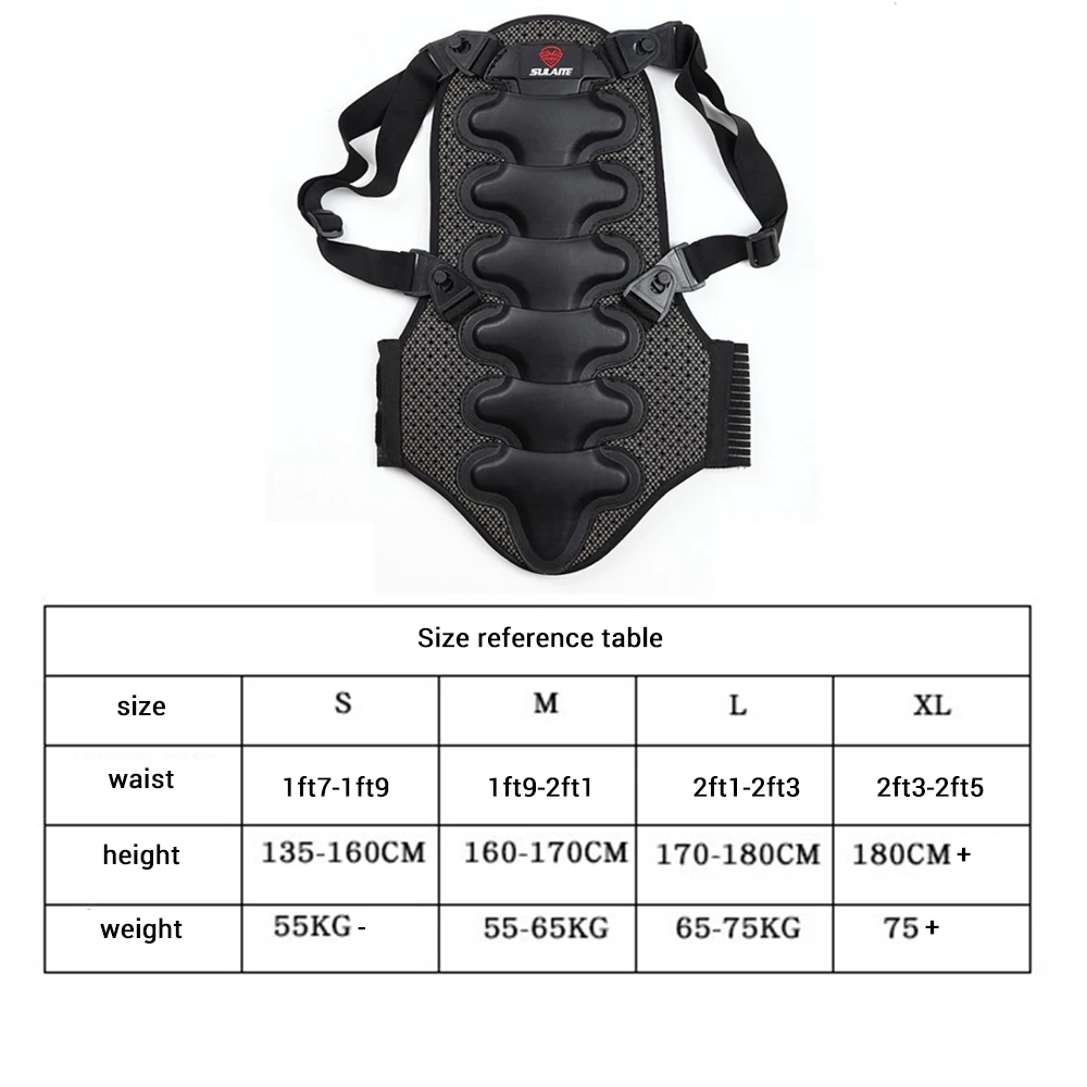 Новый лыжный спортивный защитный жилет для спины Съемный чехол тела