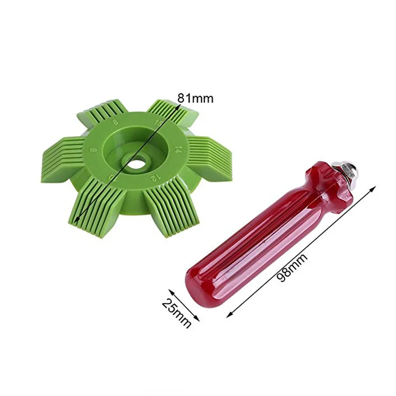 Car Automotive Refrigeration A/C Condenser Radiator Evaporator Fin Straightener Comb Rake Cleaner Tool White | Автомобили и