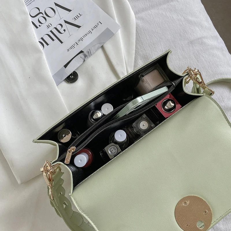 

Simple Square Shoulder Bags for Women 2021 New Luxury Pu Leather Crossbody Bags Ladies Solid Color Messenger Bag White Handbags