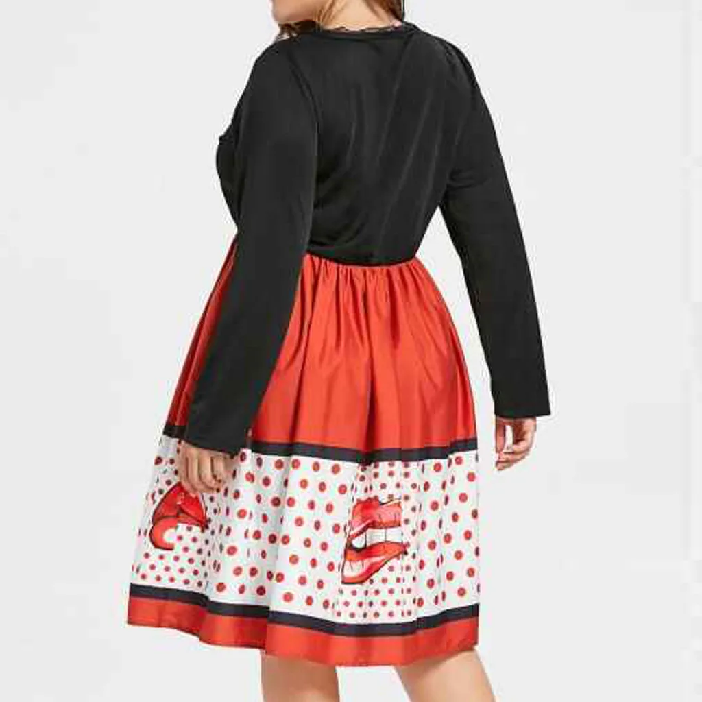 Женское платье в стиле ретро SAGACE летнее с v образным вырезом и длинными рукавами