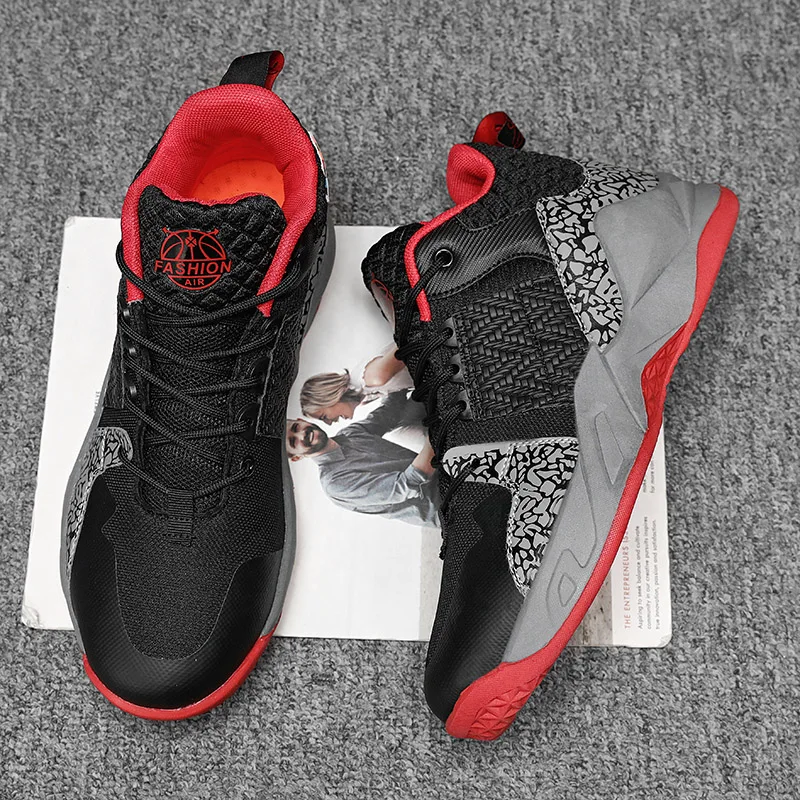 

2022 Brand Professional Men's Basketball Shoes Basketball Sneakers Anti-skid High-top Couple Breathable Man Basketball Boots