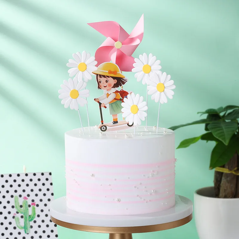 Новинка 2020 топпер для торта на день рождения с фиолетовыми бабочками украшение