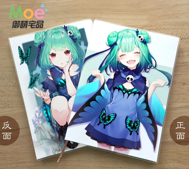 

Anime VTUBER Holive Figure Student Writing Paper Notebook Delicate Eye Protection Notepad Diary Memo Gift