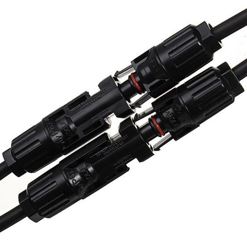 

2Pcs Y Branch Solar Panel Cable Adapter Connectors Male Female MMF FFM Splitter