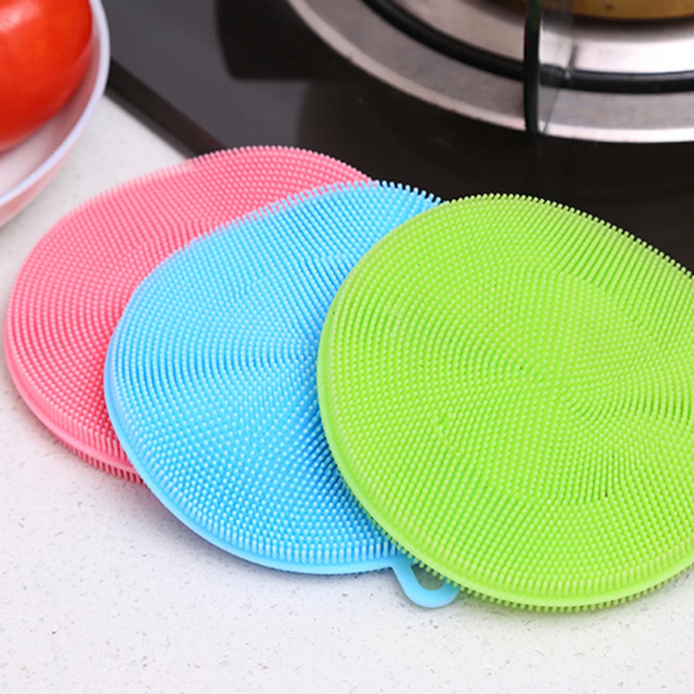 Magic Cleaning Brushes Silicone Dish Bowl Scouring Pad Pot Pan Easy to clean Wash Kitchen | Дом и сад