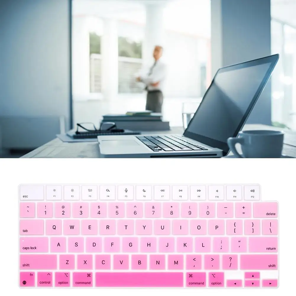 

Gradient Color TPU Keyboard Cover For Macbook Air Pro 14/16 A2442/2485 Keyboard Film Silica Gel Keyboard Cover, Waterproof