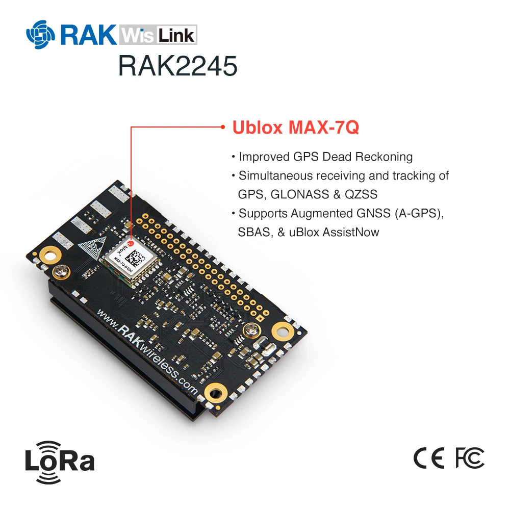 WisLink LoRa модуль LoRawan Gateway концентратор на основе SX1301 MAX-7Q GPS RAK2245 серия печати с