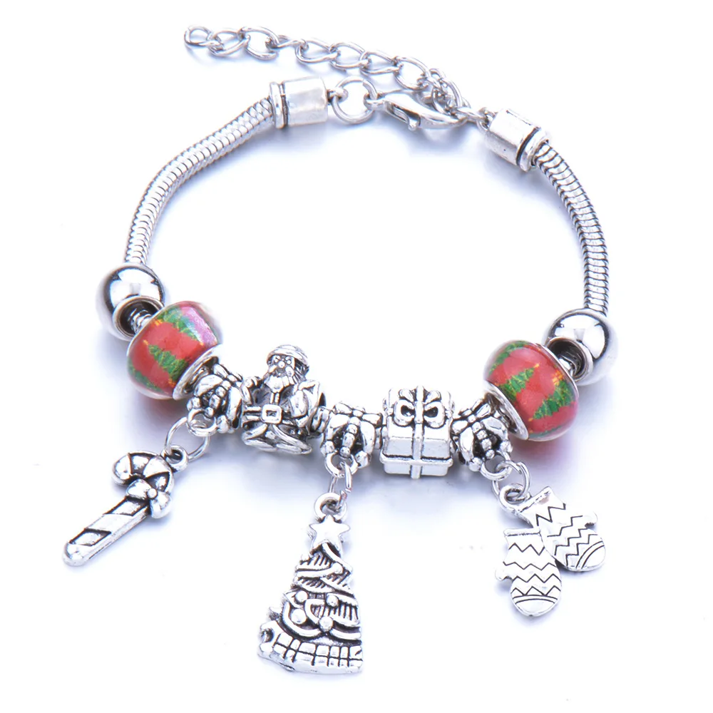 Женский браслет в винтажном стиле серебряный цвет сделай сам снежинка