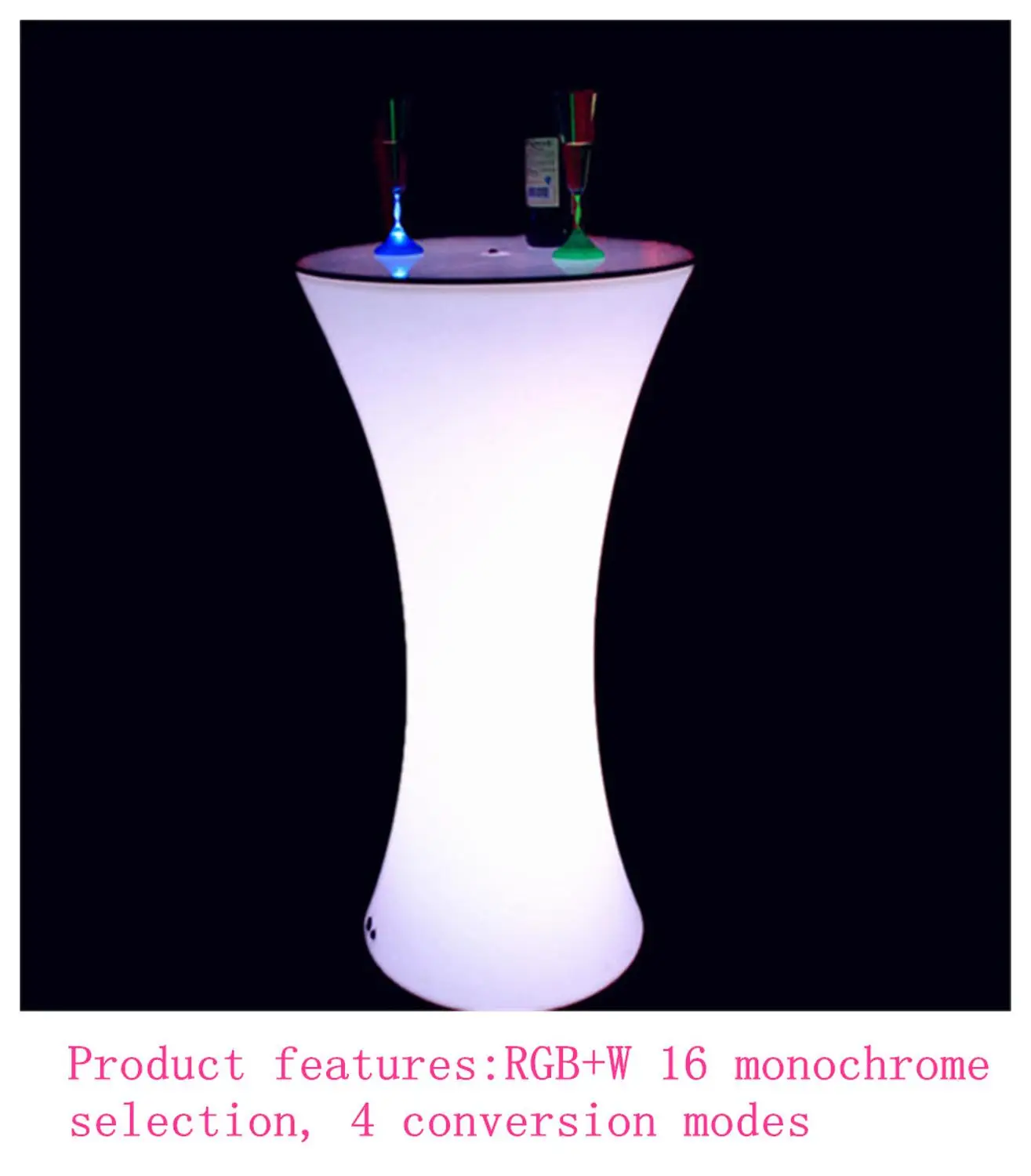 Новый 16 цветов меняющийся светодиодный коктейльный столик рост коммерческая