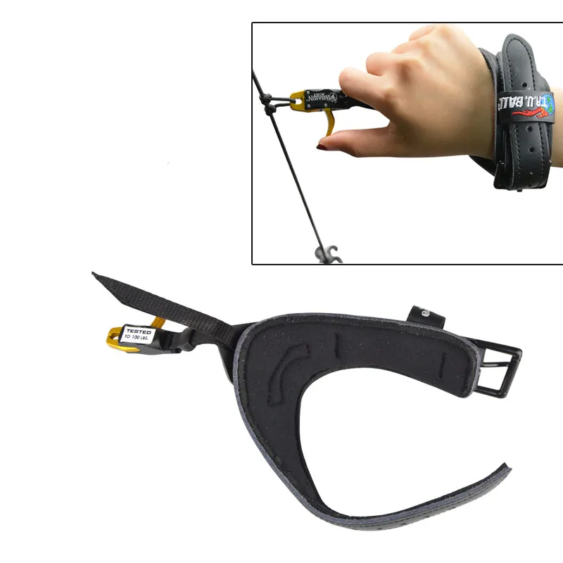 1 шт. инструмент для спуска блочного Лука суппорт регулируемый ремешок запястья