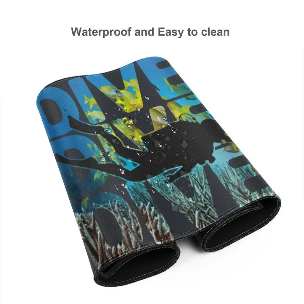 Deep Blue And Beyond Designed Scuba Diving Dive Mouse Pads Gamer Mousepad Alfombrilla Raton Pc Completo With Wrist Support | Компьютеры и