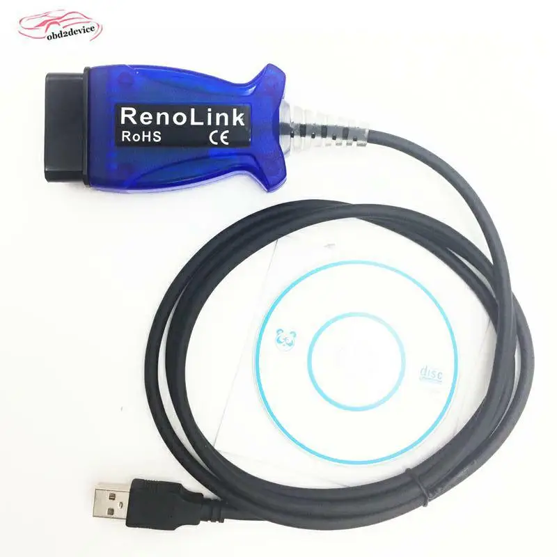 ЭБУ-программатор Renolink для Renault vehicels V1.52 Reno Link USB Диагностический кабель