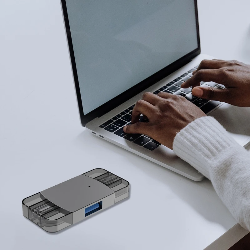 Мощный конвертер адаптера OTG подходит для 8-контактного планшетов USB 3 0 с