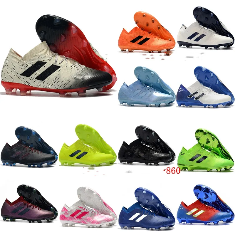 Новые мужские футбольные бутсы Nemeziz Messi 18,1 FG футбольные бутсы Nemeziz 18 chaussures de футбольные бутсы chuteiras de futebol