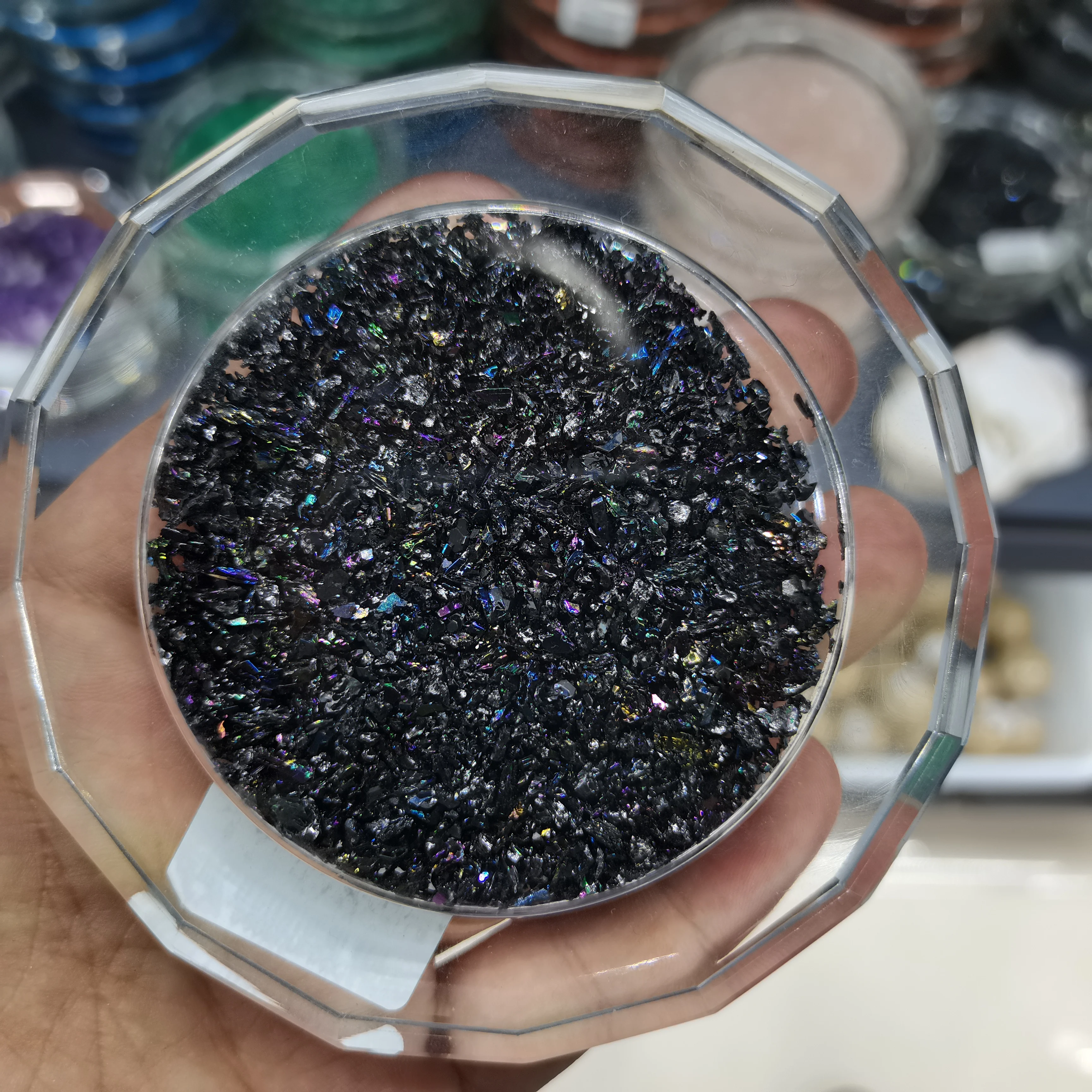 

40mm Nail Art Palette-Coffee Bar Decorations- Drink Coaster- Cup Mat Imitation Agate Pad For Jewelry Display Color Mixing Plate