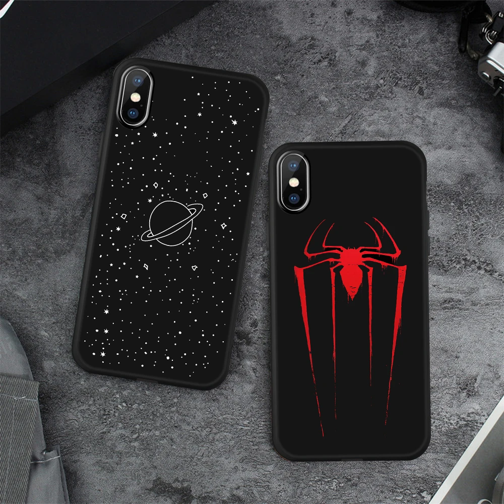 Lovely Cartoon Painted TPU Case for iPhone 11 Pro Silicone Matte Full Protective Cover XS XR X Max Phone Bags |