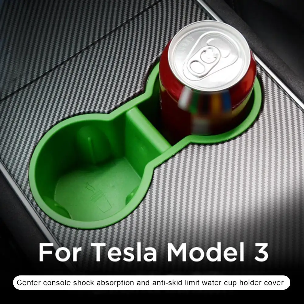 

Water Cup Holder Storage Box Limiter Accessories for Tesla Model 3 2017-2020