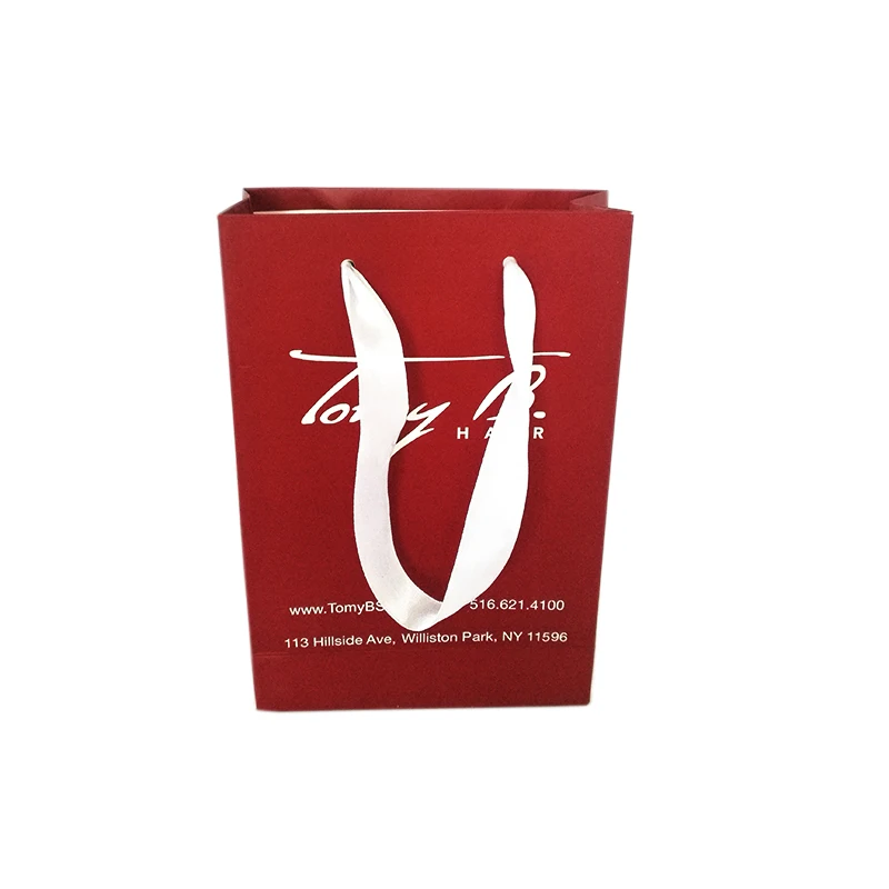 Оптовая Продажа 1000 шт./лот роскошный бумажный пакет для покупок в винной бумаге с