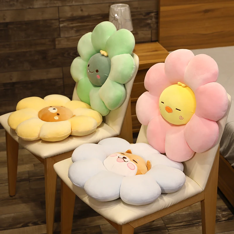 

Nice plush flower mat stuffed lifelike shape baby kids home playmat stuffed soft plant flower throw pillow cushion home decor