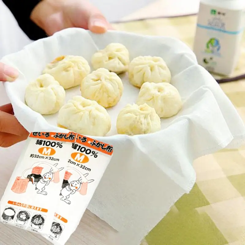 1 шт. Пароварка ткань квадратная пряжа хлопковая марля выдвижной ящик мягкие