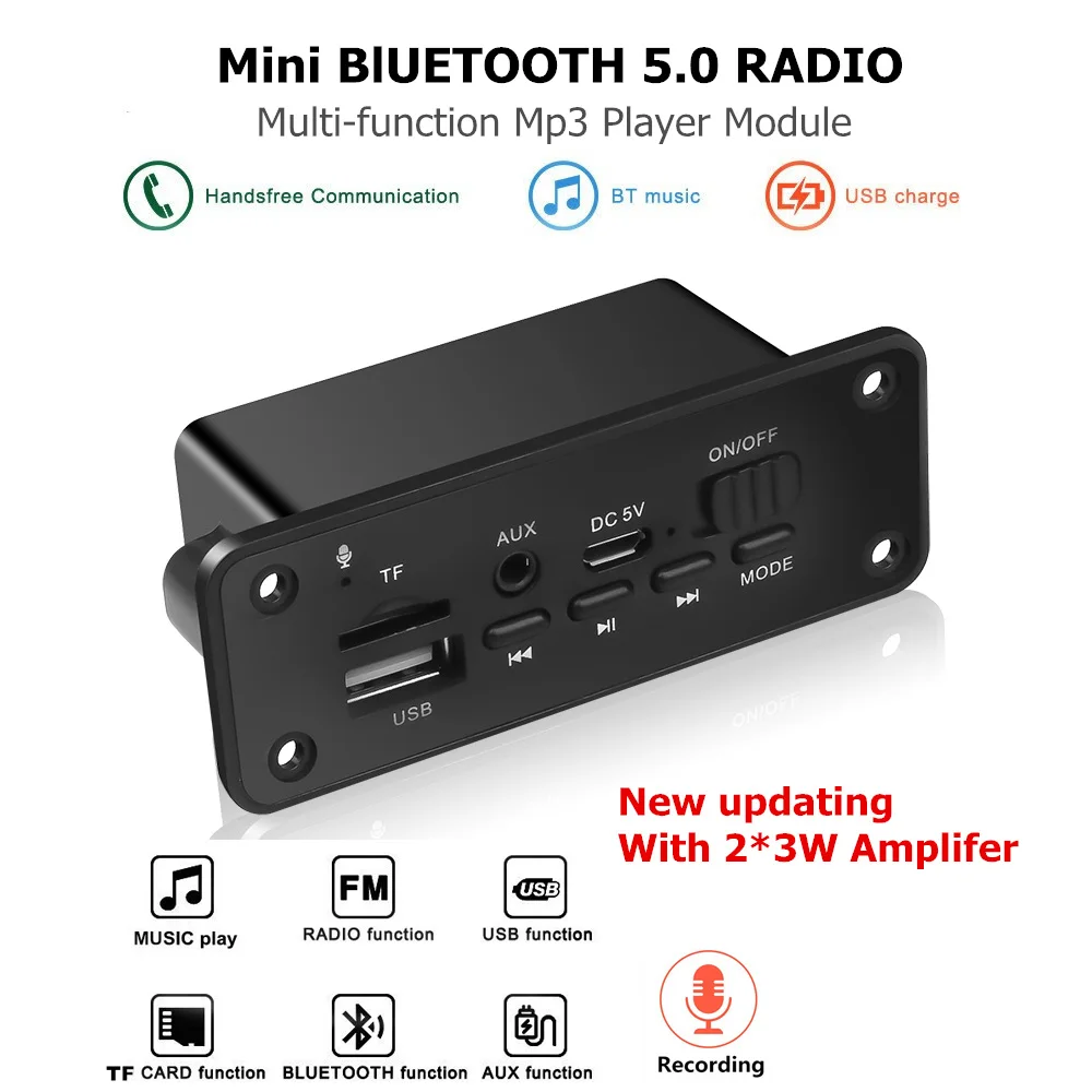 Bluetooth автомобильный радиоприемник FM-модуль комплект для модификации стерео USB AUX