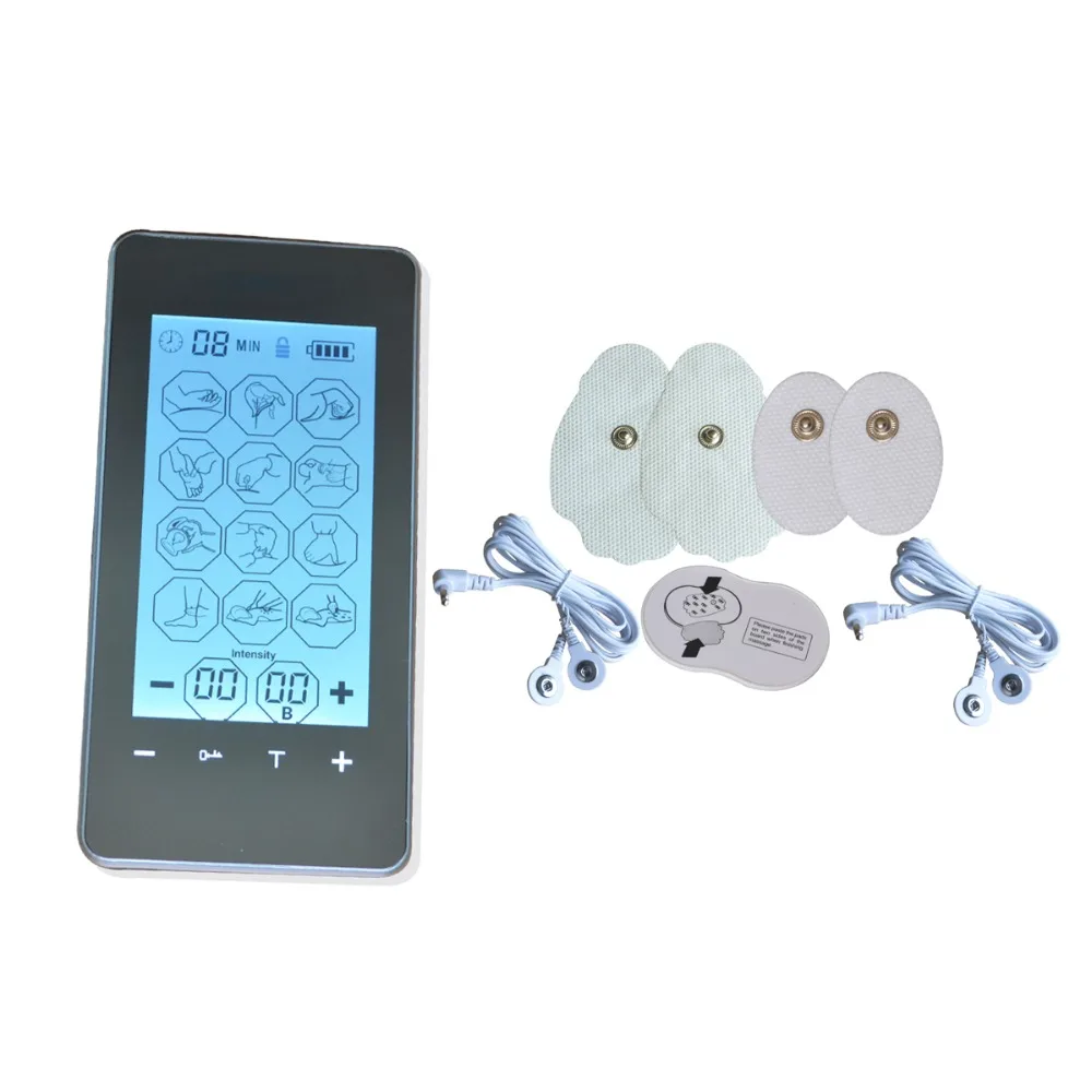 Smart Touch Экран электронный импульсный массажер для Тенс акупунктуры 12 Режим