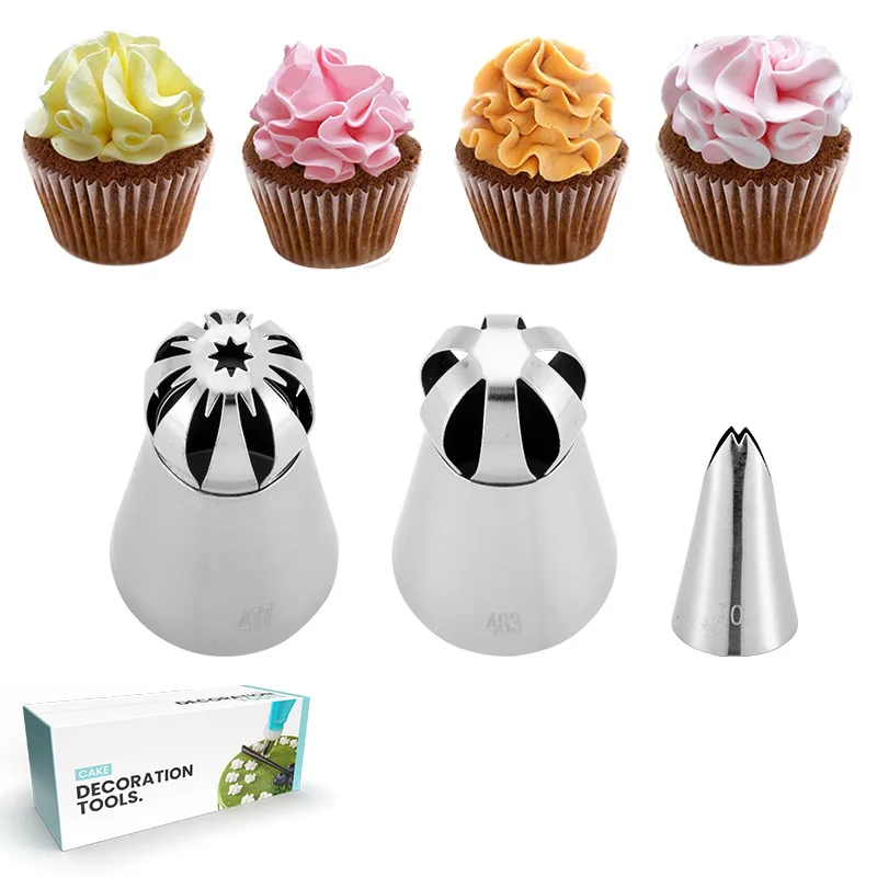 Russian Nozzle Converter Cleaning Brush Disposable Bag Fondant Cake Decorating Tools Baking Set Home Novice Supplies | Дом и сад