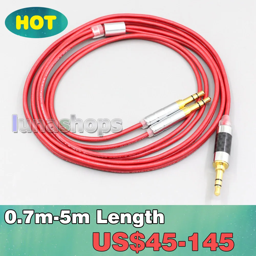 

2.5mm 4.4mm XLR 3.5mm 99% Pure PCOCC Earphone Cable For ONKYO SN-1 JVC HA-SW01 HA-SW02 McIntosh Labs MHP1000 3.5mm Pin LN006667
