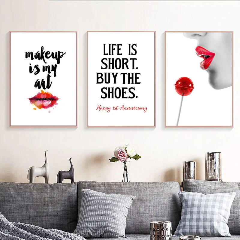 Макияж это искусство для губ настенные фотографии гостиной в скандинавском