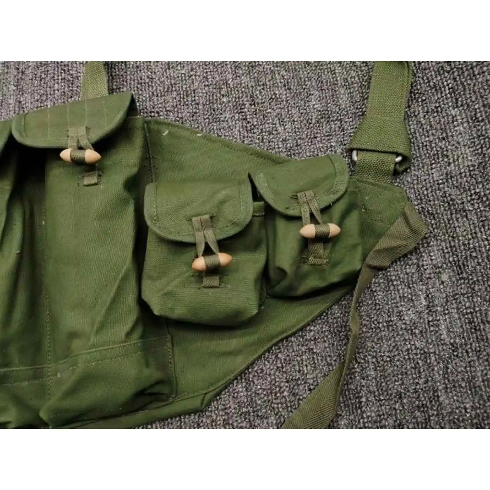 Bolsa de munici&oacute;n de tipo militar chino 56 Mag, aparejo de pecho de asalto de campo Chicom Type56-3