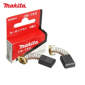 Оригинальные карбоновые щетки Makita CB153, 6,5x13,5x16 мм, электромотор, запасные части CB154 9401, шлифовальный станок 9607, шлифовальный станок