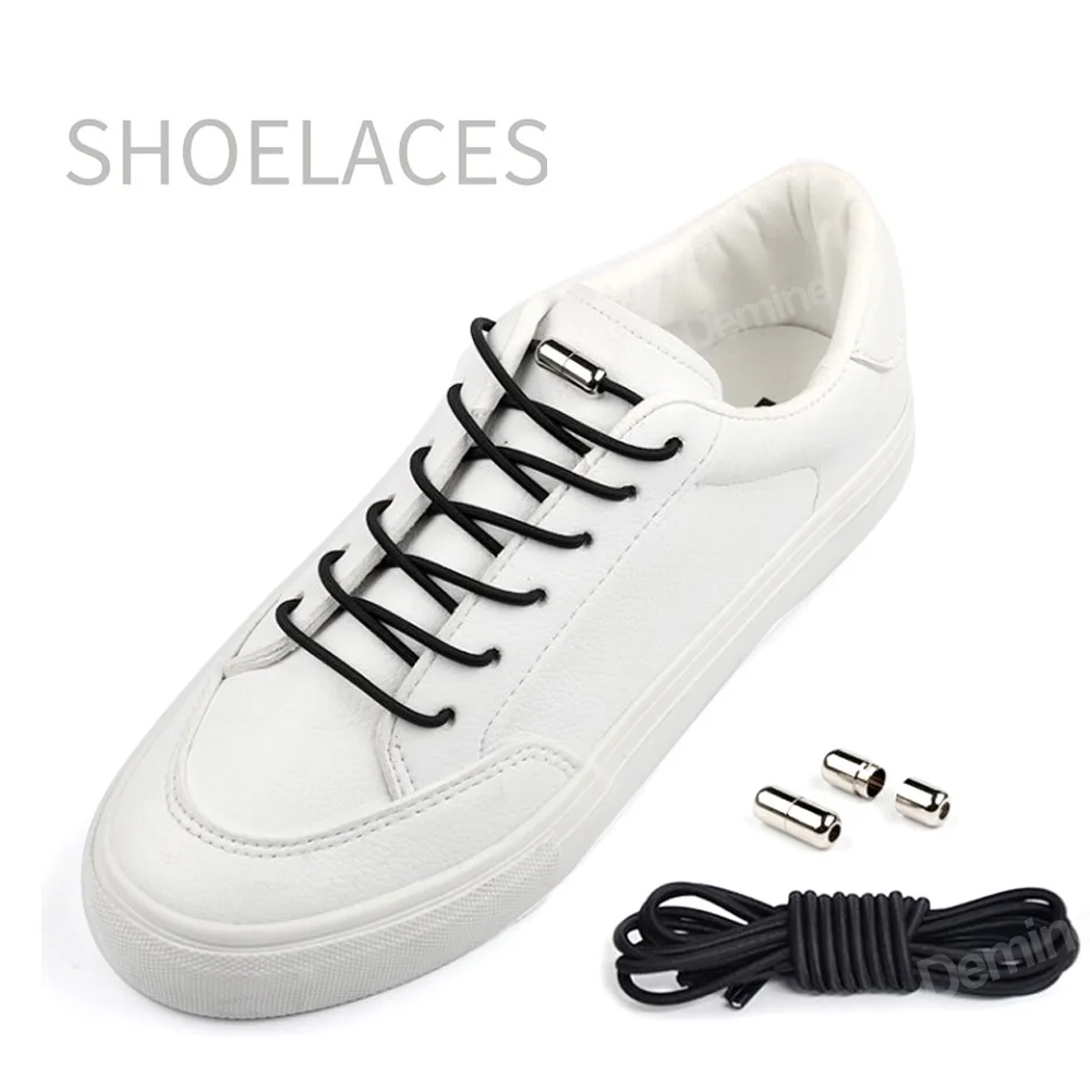 Эластичный Быстрый замок шнурки для обуви кружева без завязок Шнурки детей и