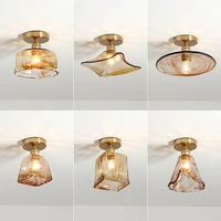 nordic ceiling lights industry loft glass ceiling lamp simplicity cloakroom balcony hallway lamp porch light