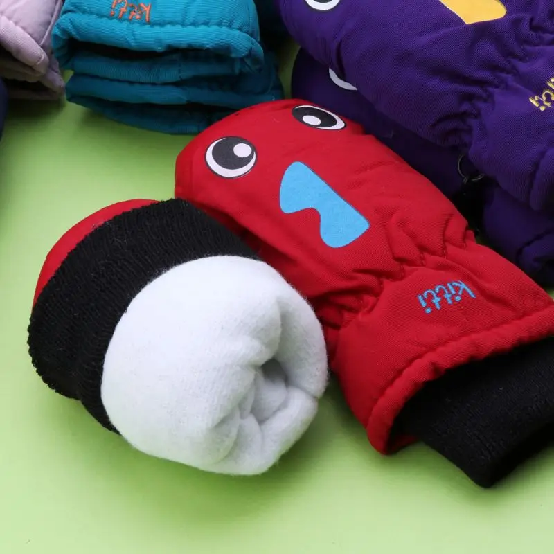 

2020 New 2-5years Good Quality Baby Mitten For Winter Kids Boys Girls Outdoor Warm Gloves Waterproof Windproof
