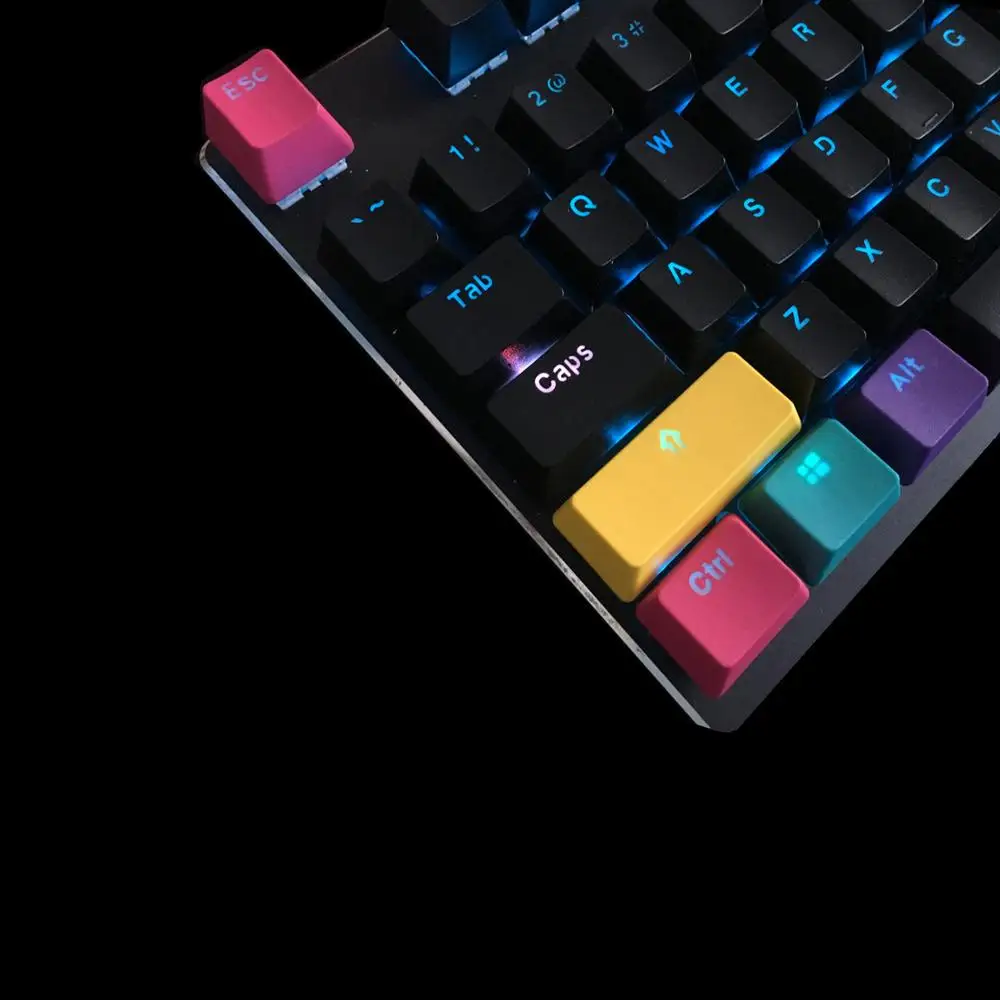 PBT Keycaps Doubleshot CMYK Keyset OEM профиль для Cherry/Kailh/Outemu/ Gateron MX переключатели Механическая