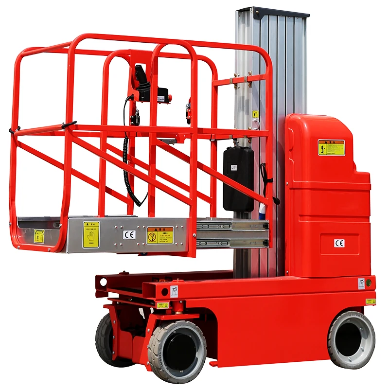 8 м 9 5 Рабочая платформа одиночная колонка алюминиевая Самоходная машина