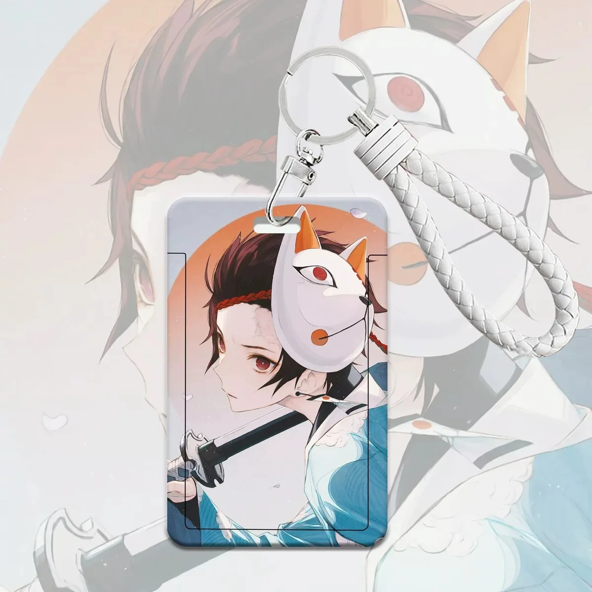 

Blade of Ghost Slayer: Peripheral push-pull card holder with lanyard, student meal card, bus card holder