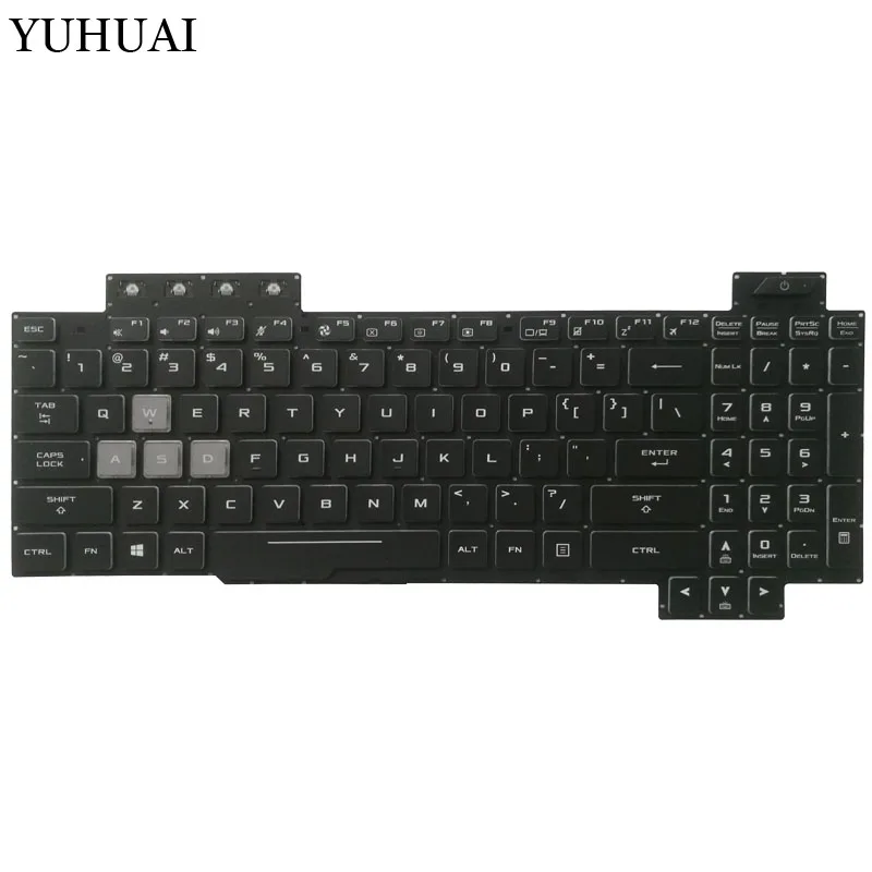 Новая американская, с задней подсветкой Клавиатура для ноутбука Asus TUF Gaming FX505 FX505GD FX505GE FX505GM FX86 клавиатура