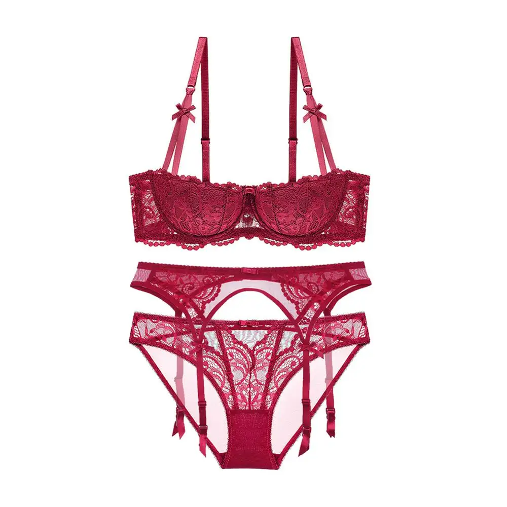 CYHWR для женщин сексуальный бюстгальтер нижнее бельё вышивка полчашки белье